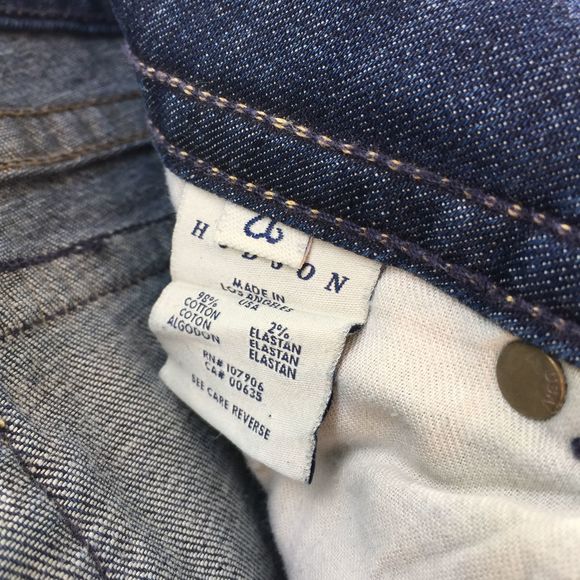 HUDSON Jeans Mid-Rise Dark Denim Baby Bootcut 26 - Picture 8 of 16